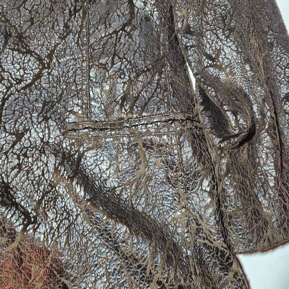 Stacy Adams Brown Textured Men's Jacket - Picture 5 of 8